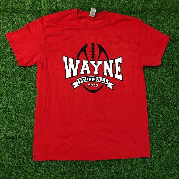 Men’s Red Wayne Football ‘We The Change’ Graphic Tee - Picture 1 of 3